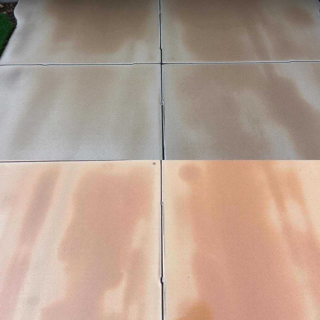 Driveway pressure wash before